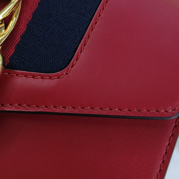 Sylvie Mini Calfskin Red