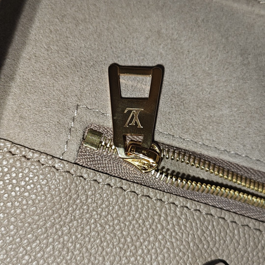 ONTHEGO MM Monogram Calfskin Gray