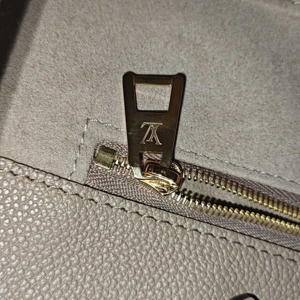 ONTHEGO MM Monogram Calfskin Gray