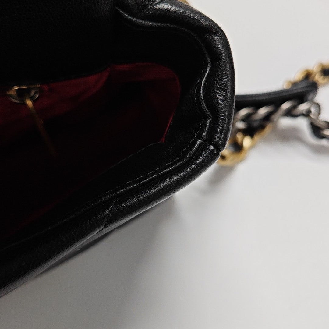 CHANEL 19 Small Quilted Lambskin Black