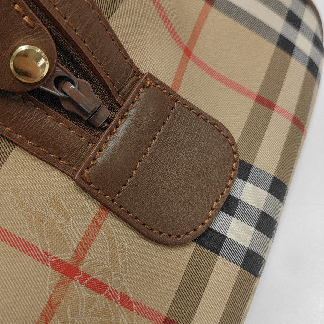 Canvas Top Handle Bag Brown