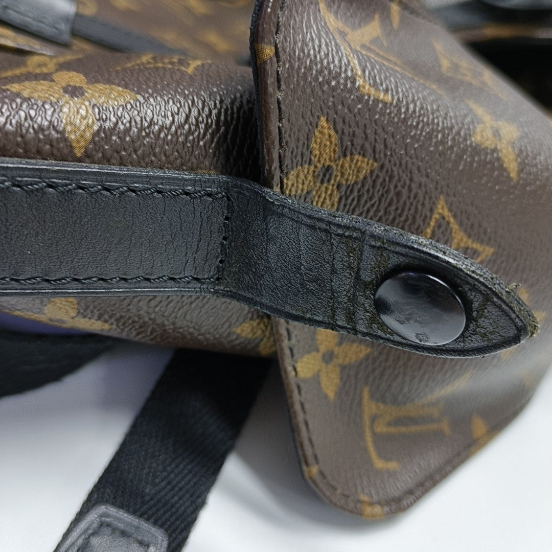 CHRISTOPHER MM Monogram Coated Canvas Brown