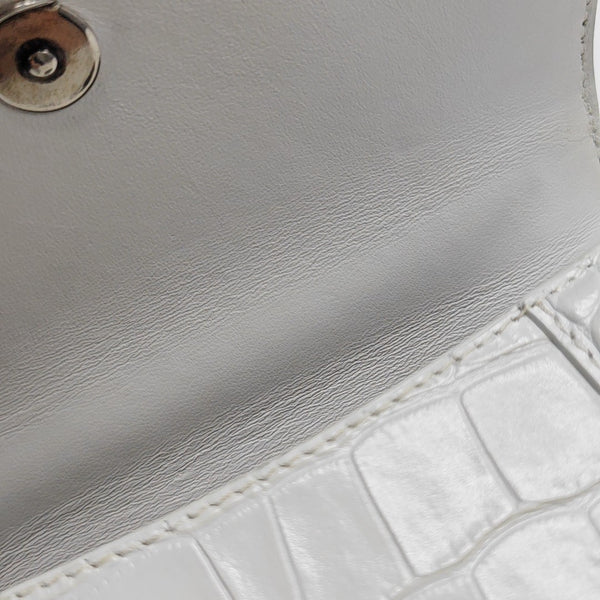 Hourglass Small Calfskin White