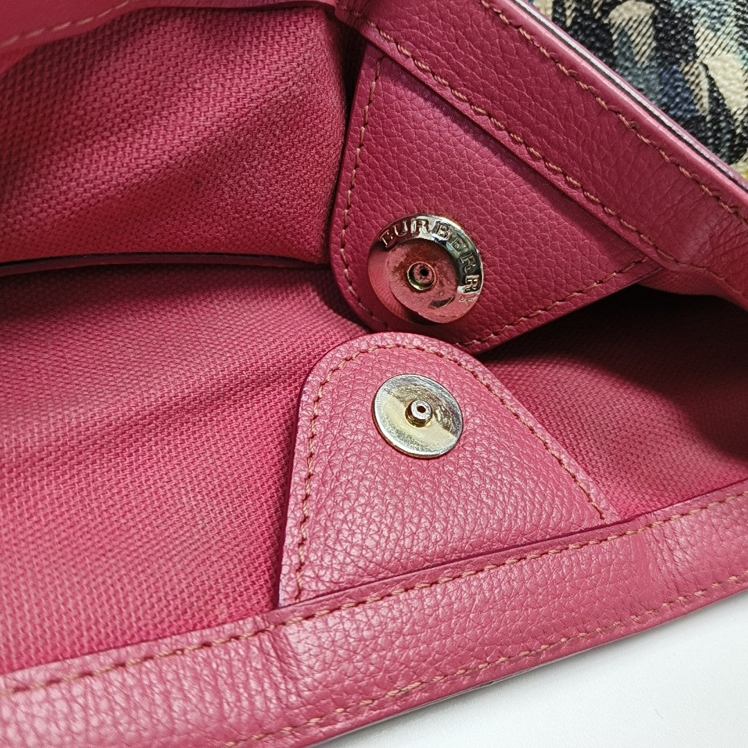 Coated Canvas Tote Bag Brown