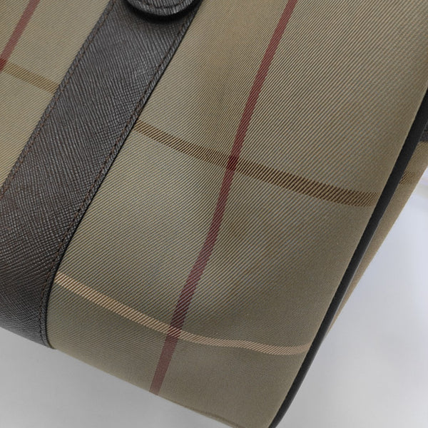 Canvas Top Handle Bag Brown