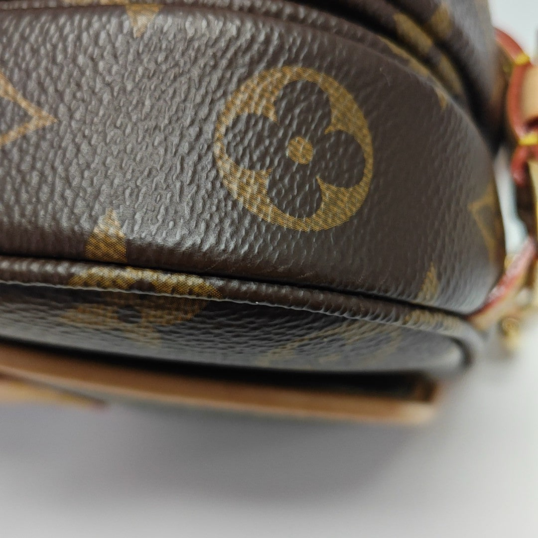 SAUMUR BB Monogram Coated Canvas Brown