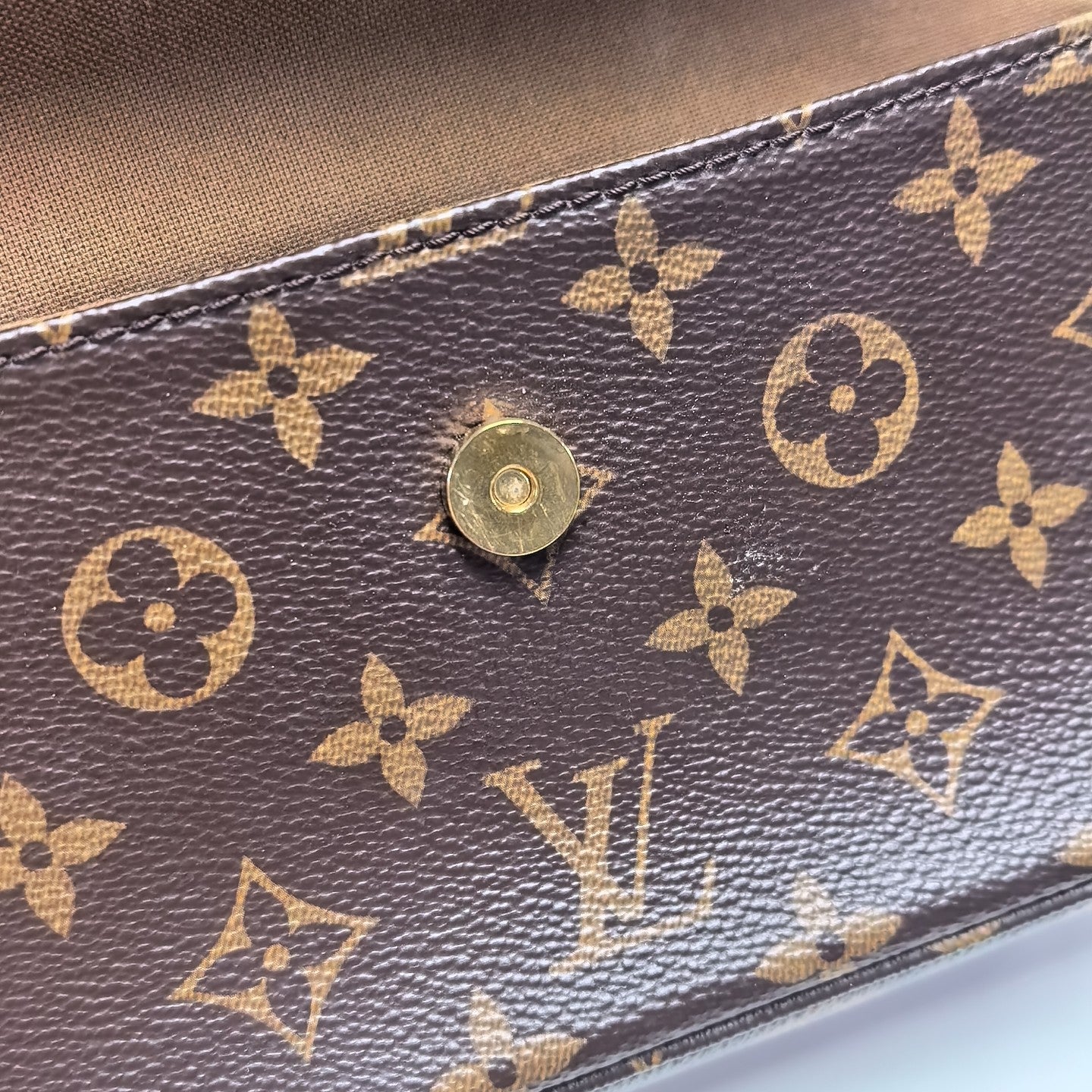 IVY Monogram Coated Canvas Brown