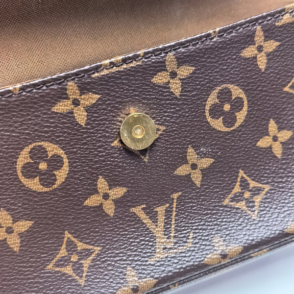 IVY Monogram Coated Canvas Brown