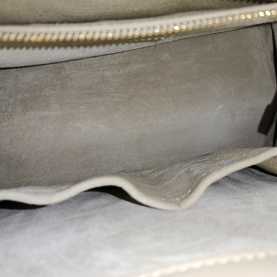 Book Tote Small Quilted Calfskin Beige
