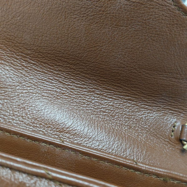 GG Marmont Mini Quilted Calfskin Brown