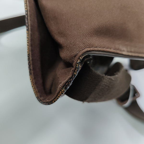 BROOKLYN PM Damier Ebene Coated Canvas Brown