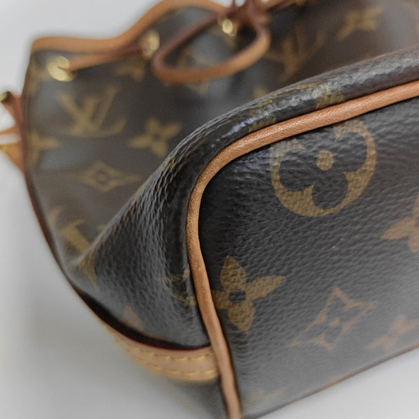 NÉONOÉ Nano Monogram Coated Canvas Brown