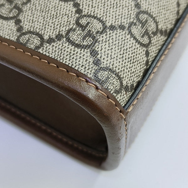 Retro Mini Monogram Coated Canvas Beige