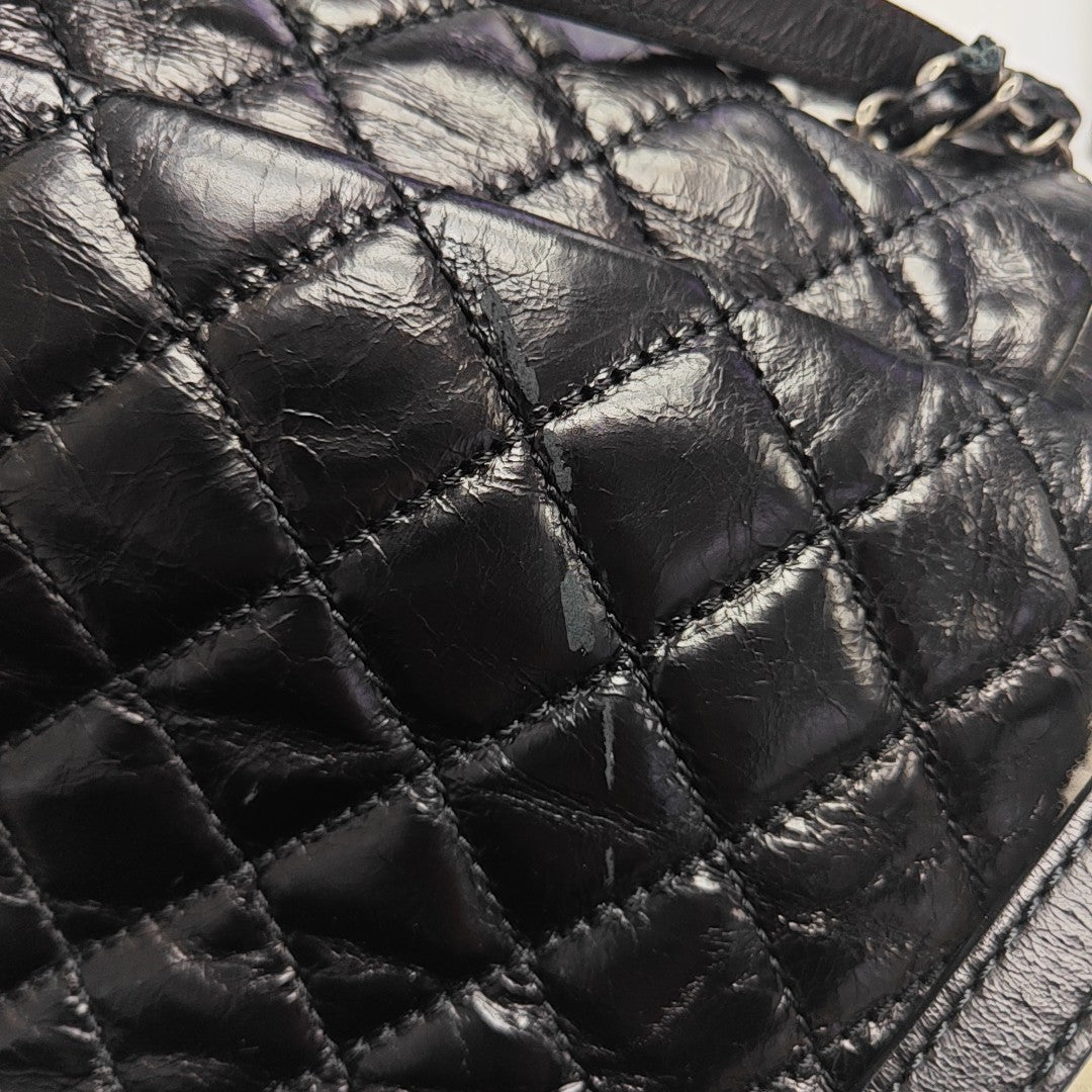 Quilted Sheepskin Backpack Beige