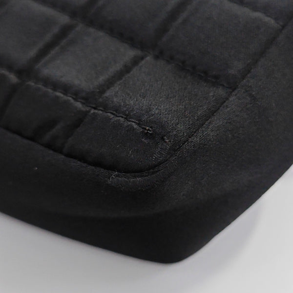 Silk Satin Crossbody Bag Black