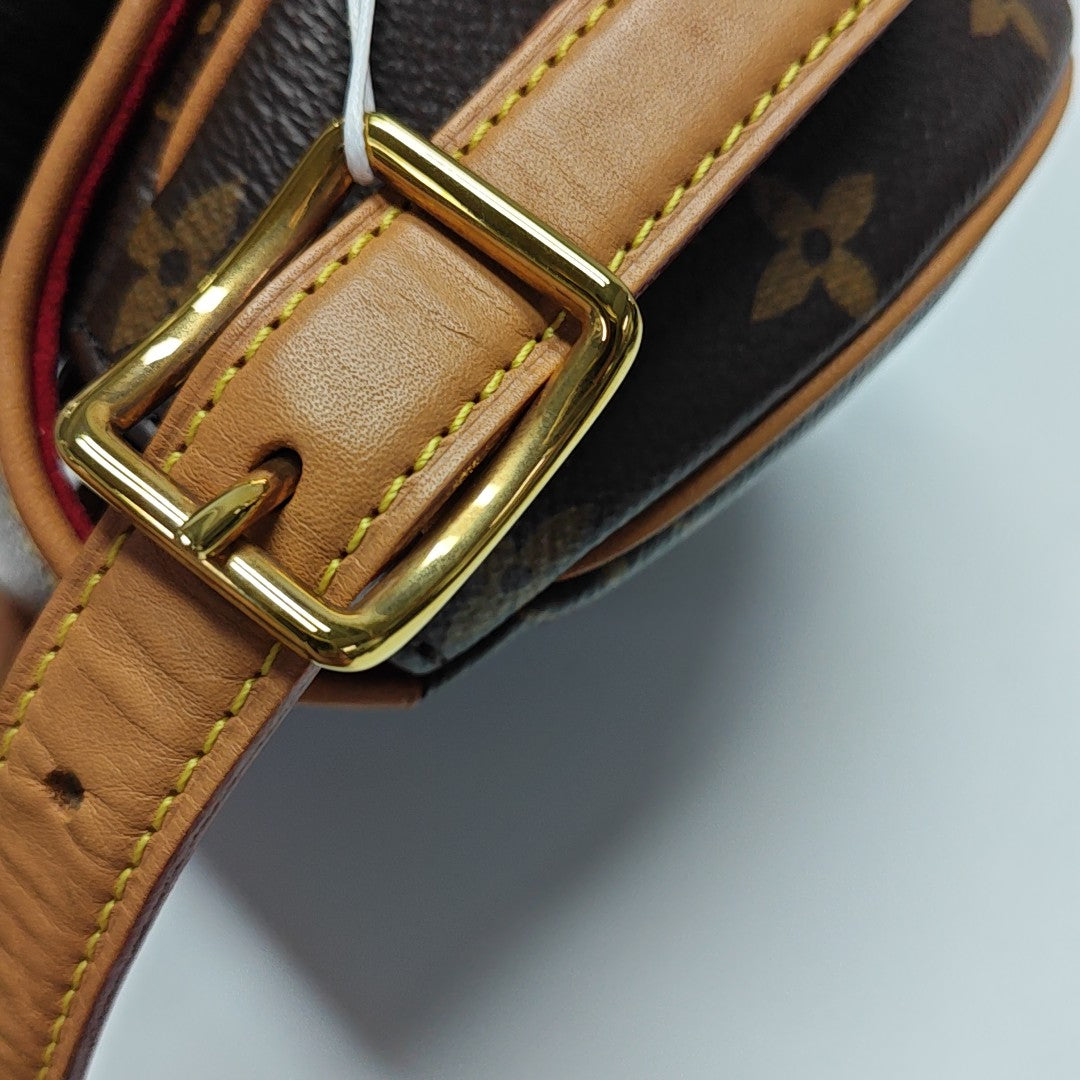 TAMBOURINE Monogram Coated Canvas Brown