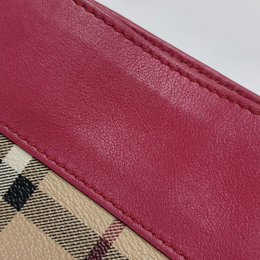 Coated Canvas Crossbody Bag Beige
