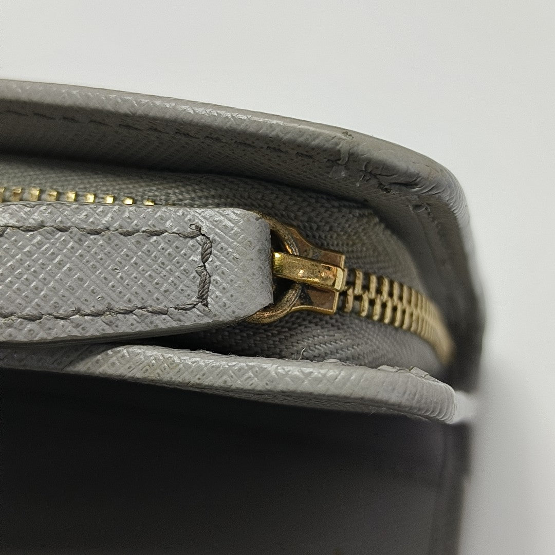 Gancini Calfskin Gray Wallet