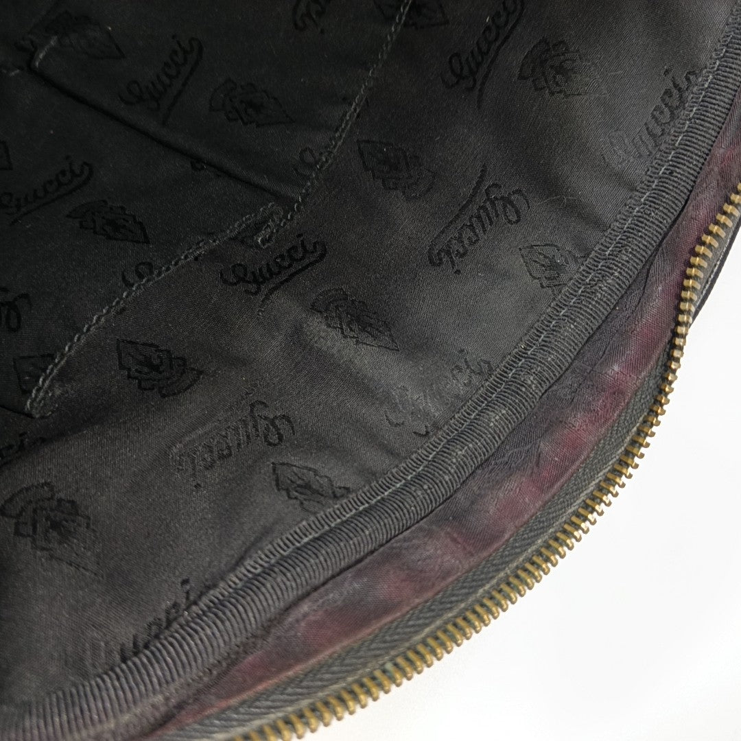 GG Imprime Messenger Monogram Coated Canvas Black