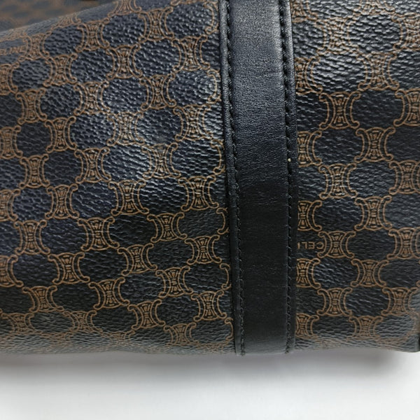 Coated Canvas Tote Bag Brown
