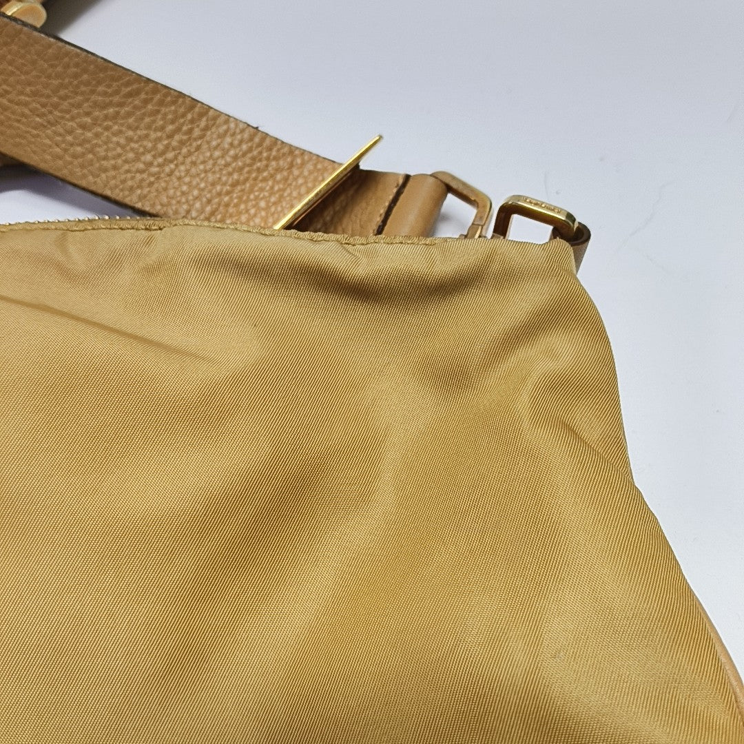 Nylon Shoulder Bag Yellow
