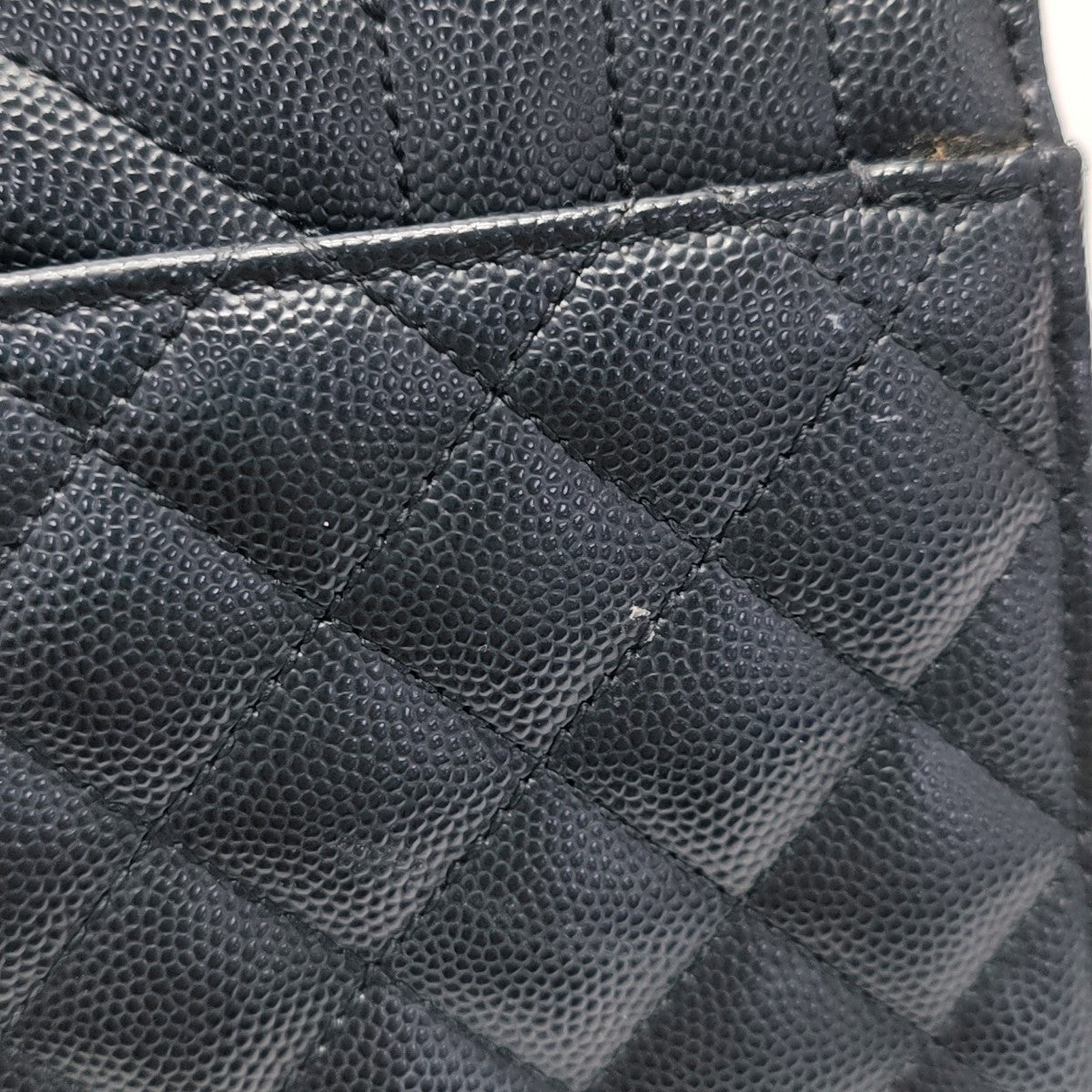 ENVELOPE Small Chevron Calfskin Black
