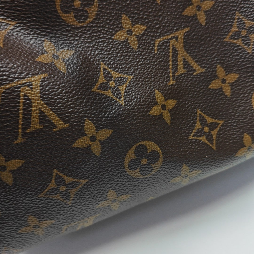 SPEEDY 25 Monogram Coated Canvas Brown
