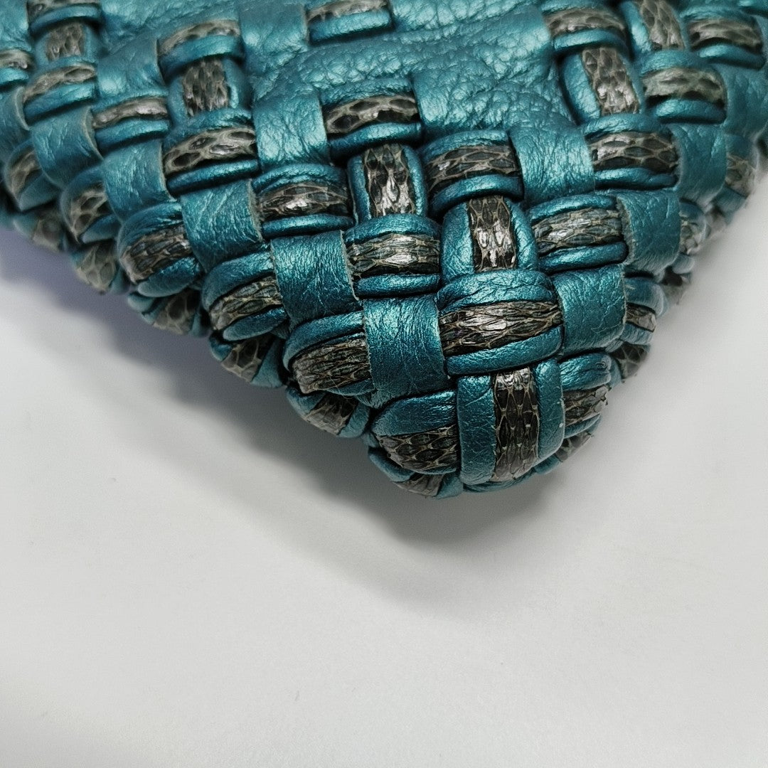 Calfskin Clutch Blue