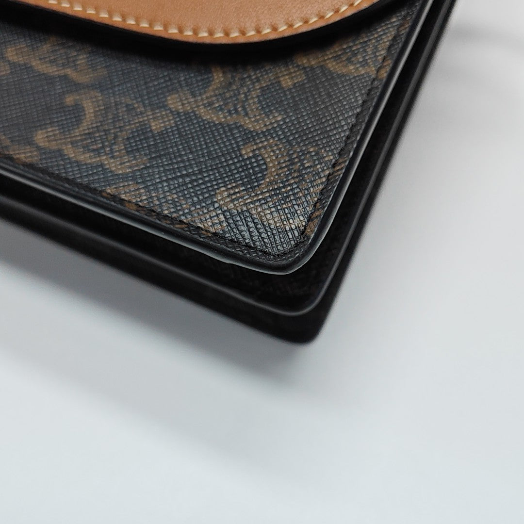 TRIOMPHE CANVAS Coated Canvas Brown