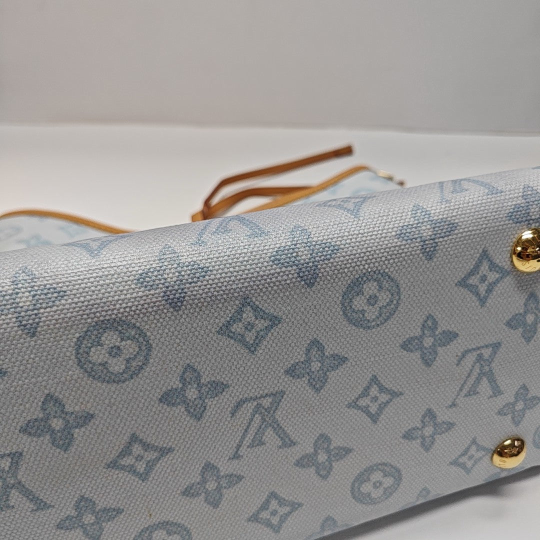 CARRYALL PM Monogram Coated Canvas Blue