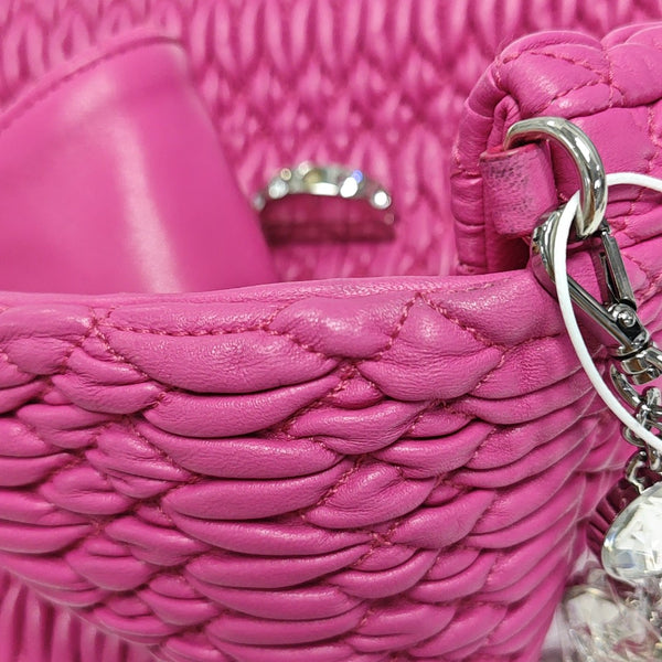 Crystal Quilted Lambskin Red