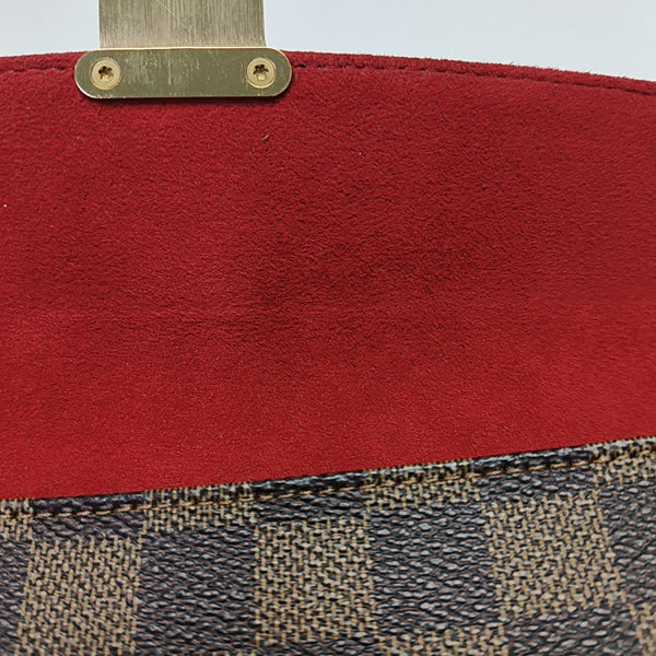 RAVELLO Damier Ebene Coated Canvas Brown
