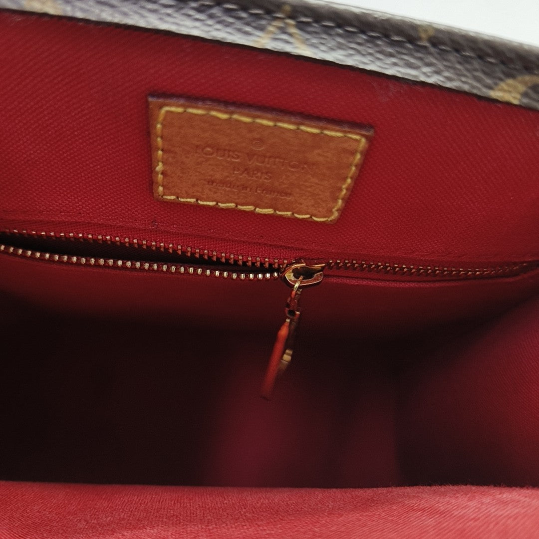 SAC PLAT BB Monogram Coated Canvas Brown