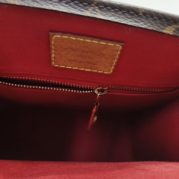 SAC PLAT BB Monogram Coated Canvas Brown