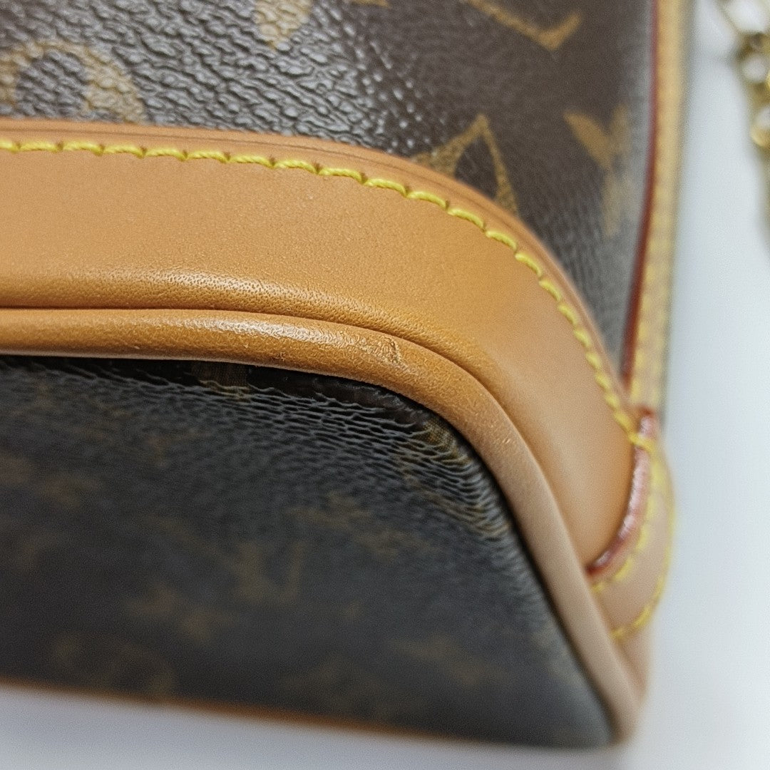MILK BOX Monogram Coated Canvas Brown