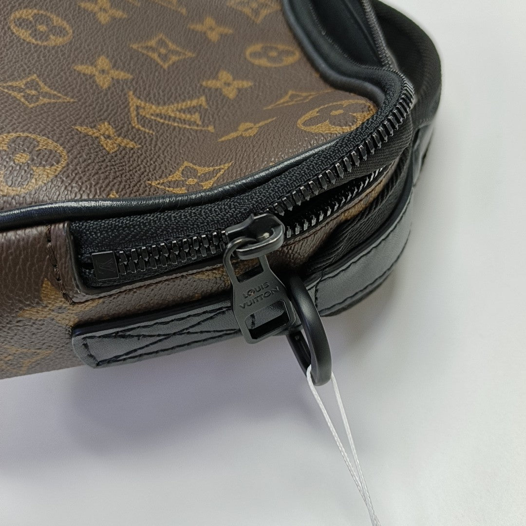 QUEST Monogram Coated Canvas Brown