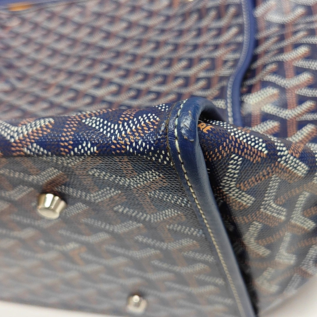 Saint Léger Coated Canvas Blue