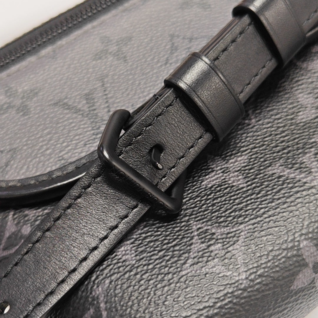 PULSE Mini Monogram Coated Canvas Black
