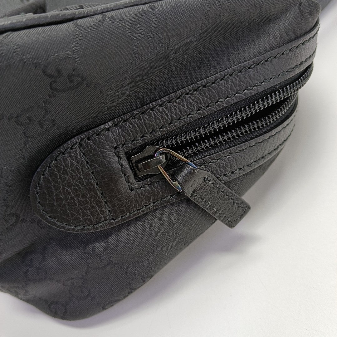 Monogram Canvas Shoulder Bag Black