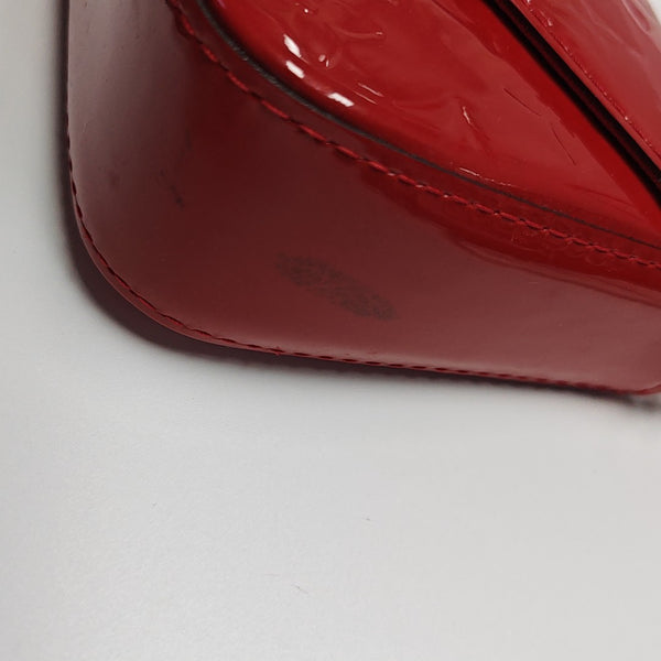 SAC LUCIE Mini Monogram Patent Leather Red