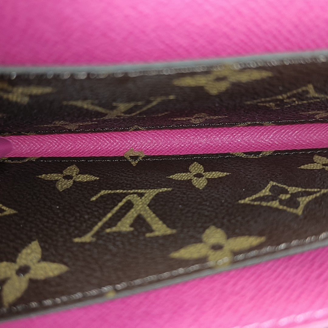 EMILIE Monogram Coated Canvas Brown Wallet
