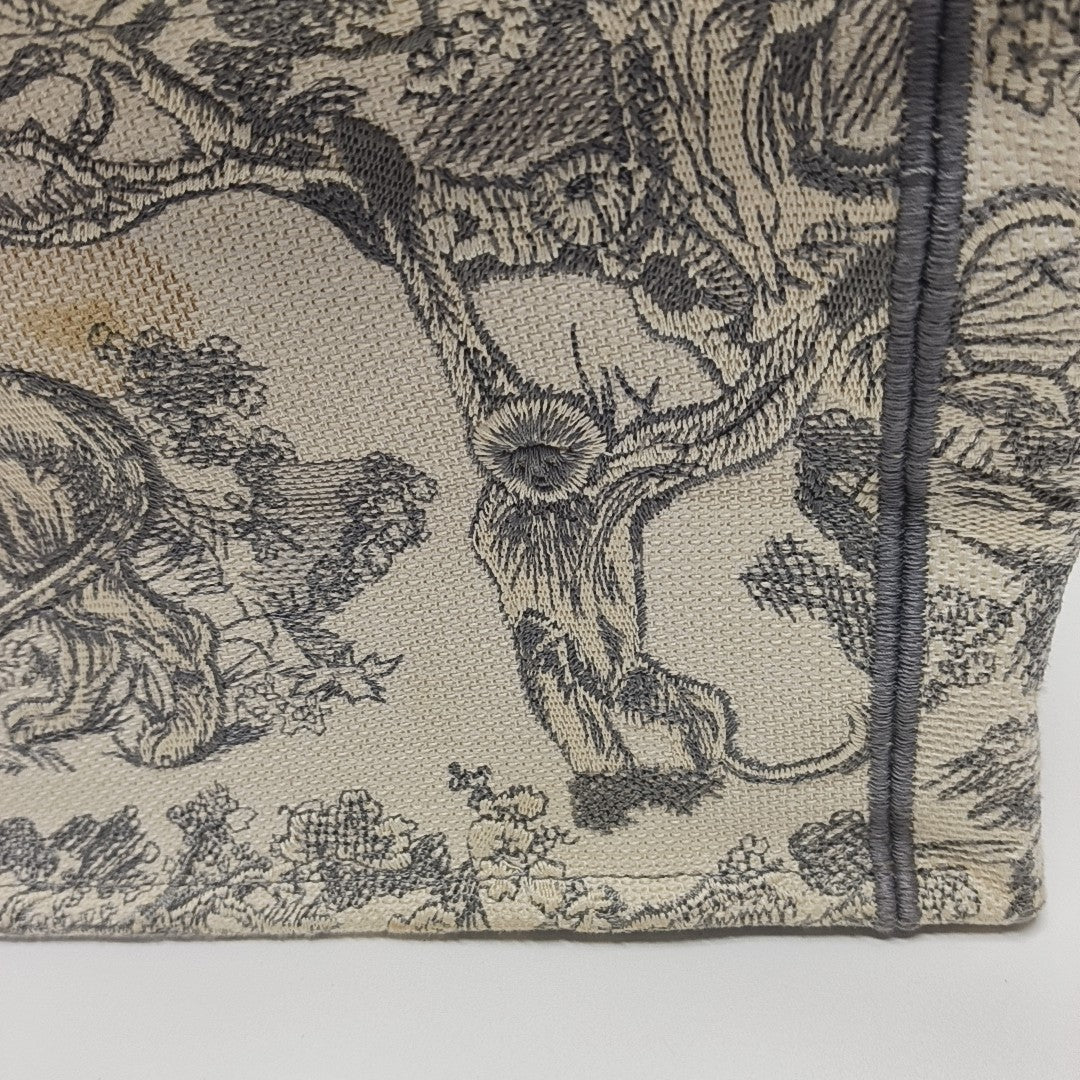 Book Tote Medium Canvas Gray