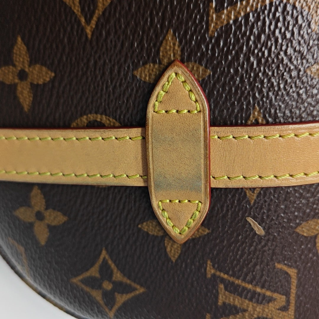 CHANTILLY Mini Monogram Coated Canvas Brown