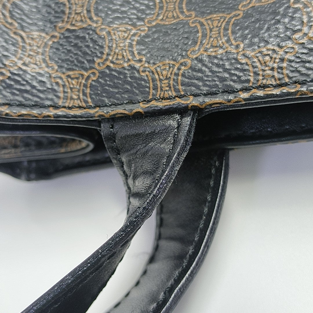 MACADAM TOP HANDLE COSMETIC BAGS Coated Canvas Black
