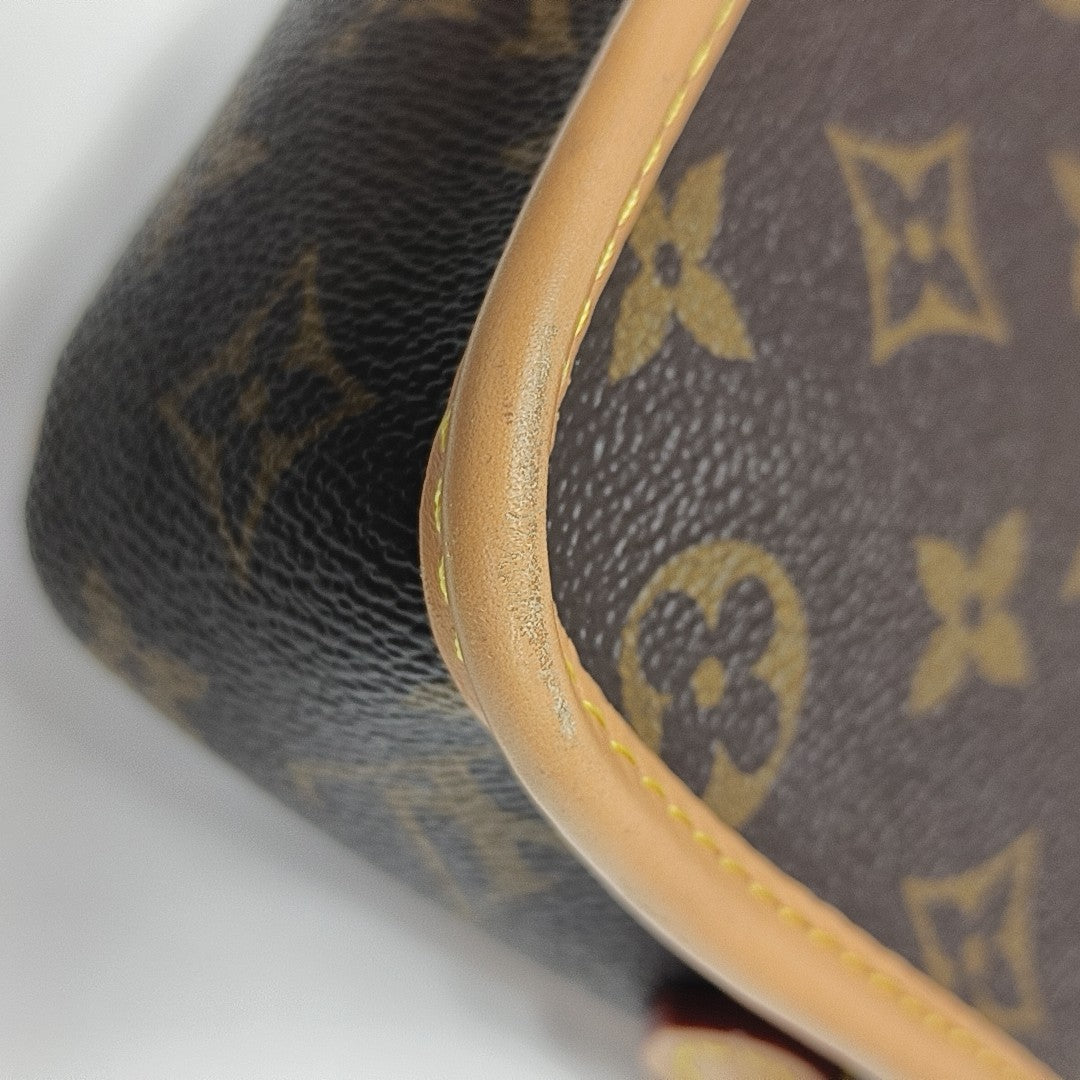 DIANE Nano Monogram Coated Canvas Brown