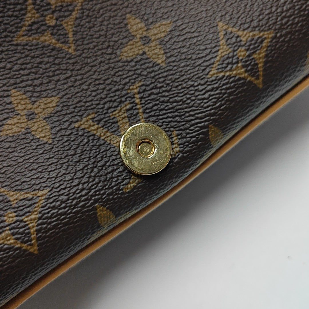 DIANE Monogram Coated Canvas Brown