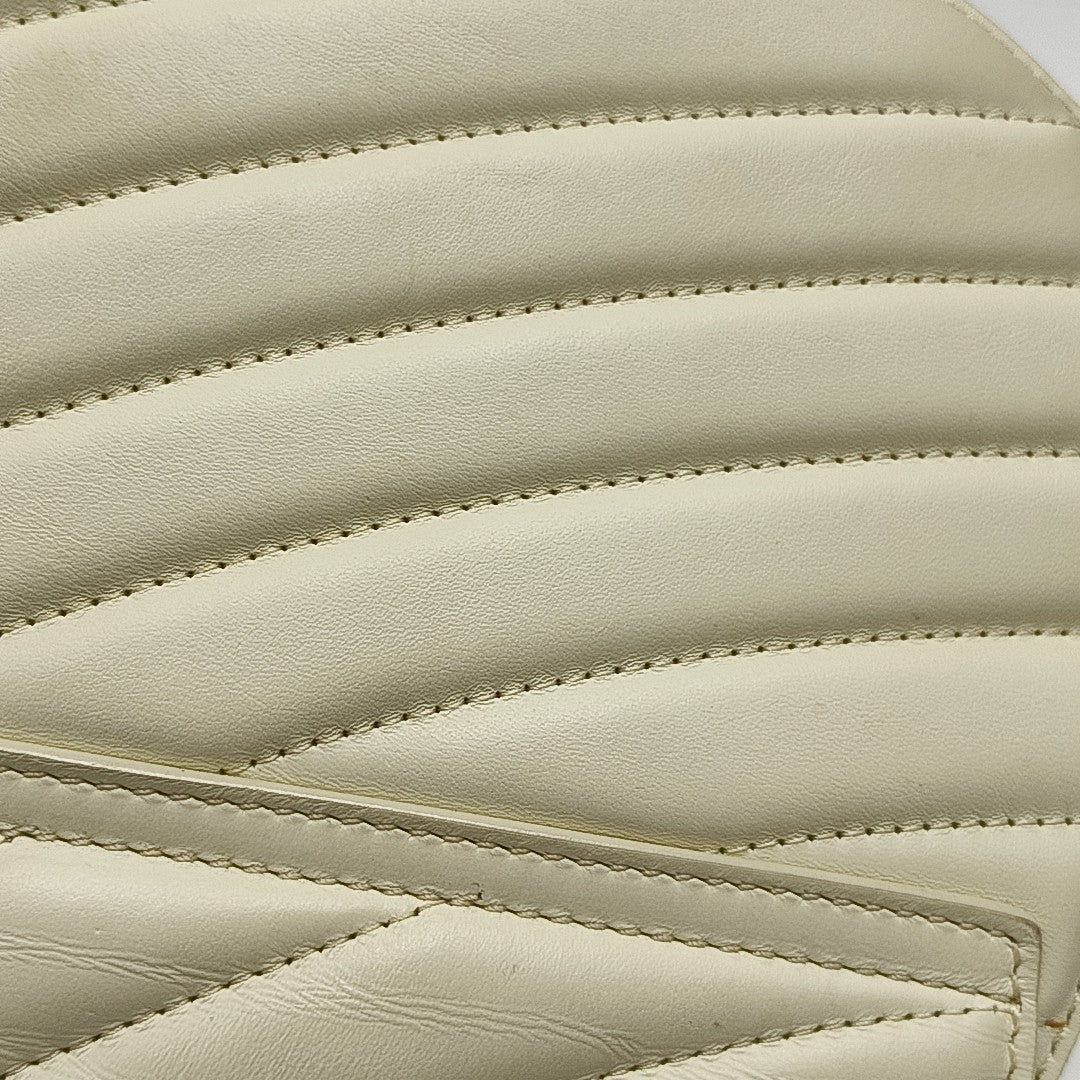 Drew Mini Quilted Calfskin White