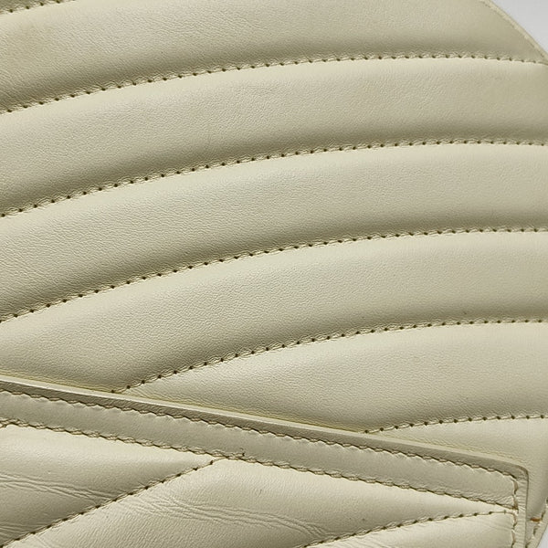 Drew Mini Quilted Calfskin White