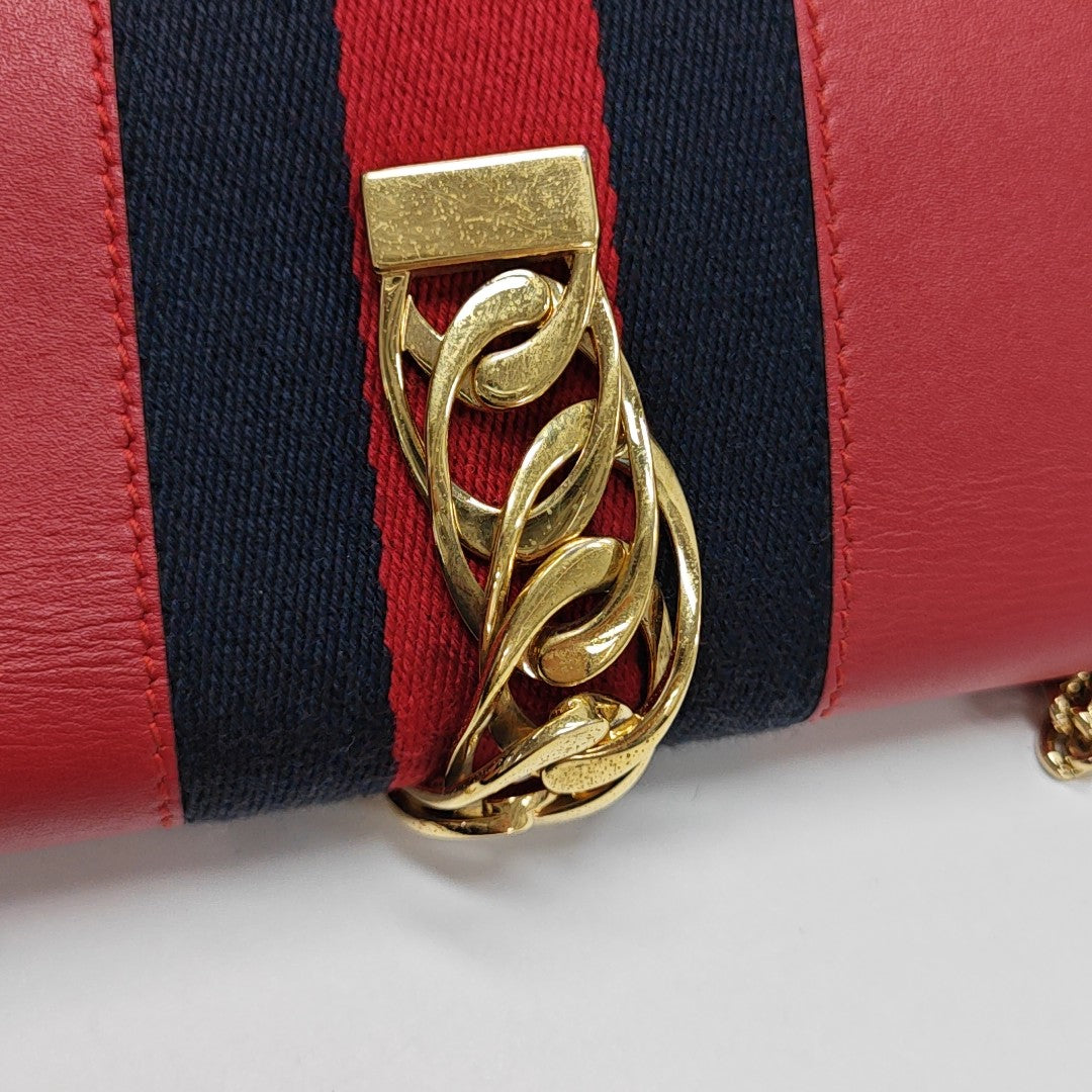 Sylvie Super Mini Calfskin Red