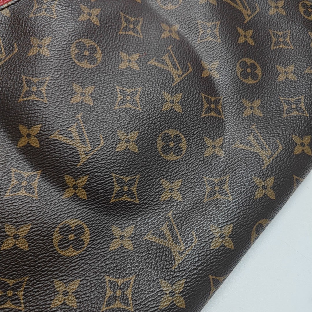 PALLAS MM Monogram Coated Canvas Brown